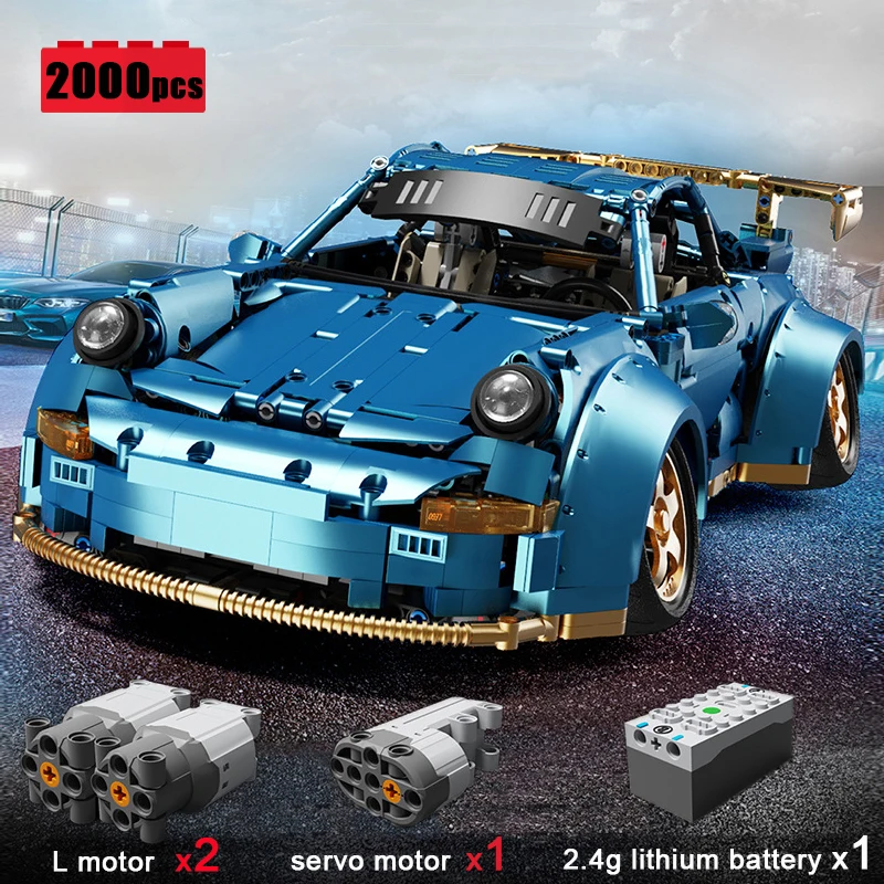 

Happy Build City Classic Remote Control Sports Car Building Blocks Model MOC Technical Racing Bricks Assembling Toys for Boys