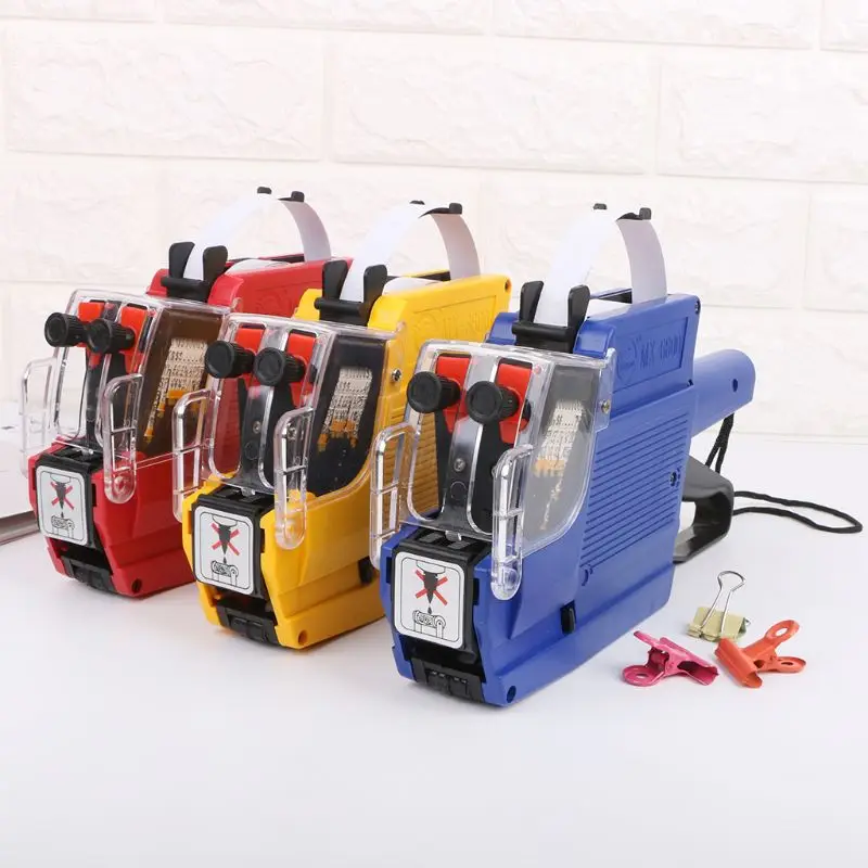 MX-6600 10 цифр двухлинейный прибор для нанесения этикеток этикетки 2 линий магазина