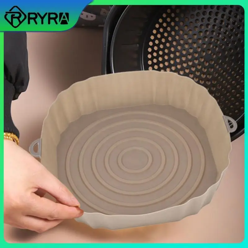 

5/8/10PCS Airfryer Accessories Multi-functional Barbecue Mat Air Fryer Inner Liner Silicone Molds Pastry And Pastry