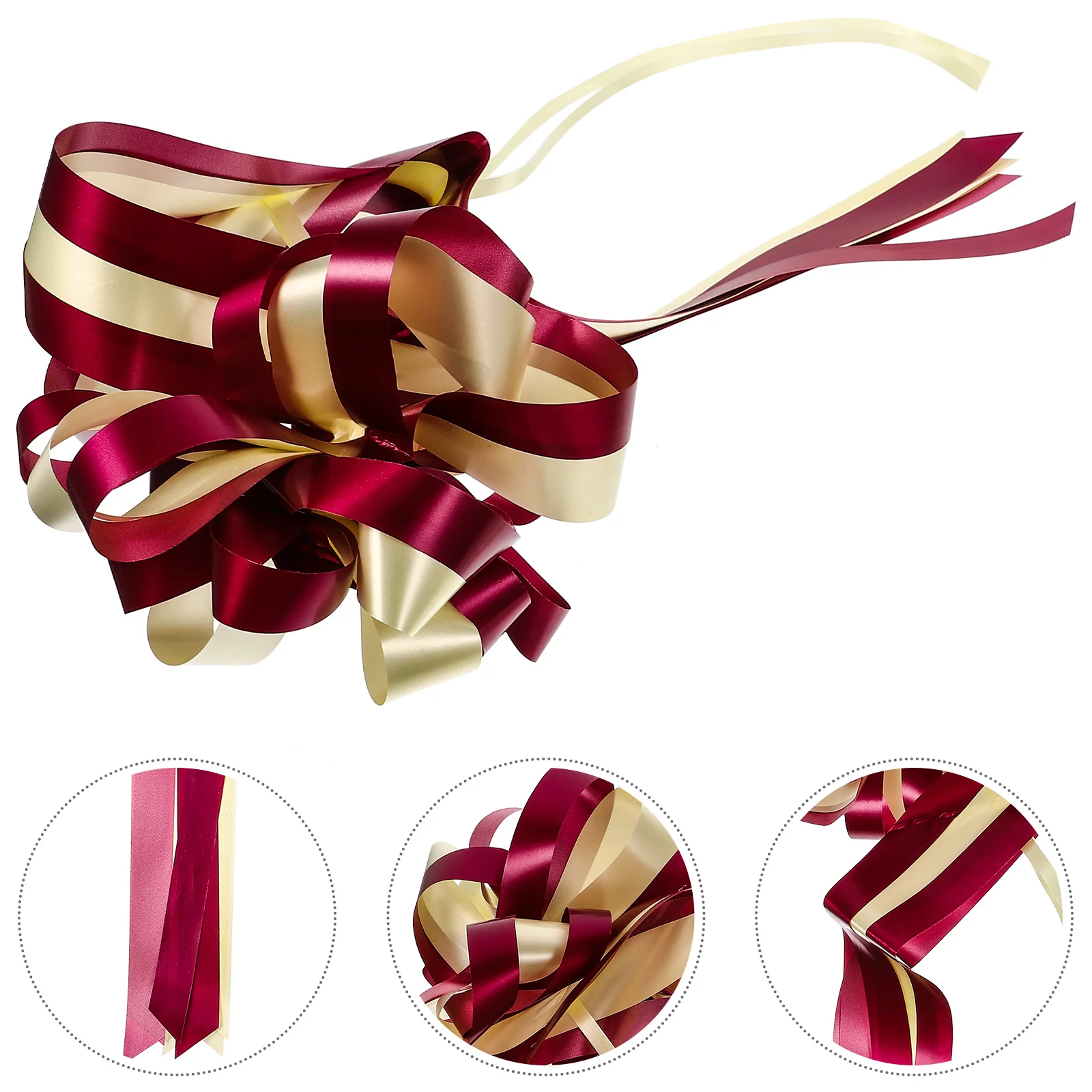 

Gift Bow Bows Flower Car Wrap Ribbon Wedding Wrapping Box Party String Present Knot Gold Rose Day Big Decal Assorted S Valentine