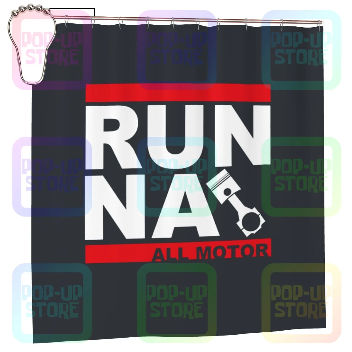 Jdm Run Na все моторы K20 B18 B16 B20 Integra Civic Тип R поршни камеры занавеска для душа занавеска для ванной роскошная душевая