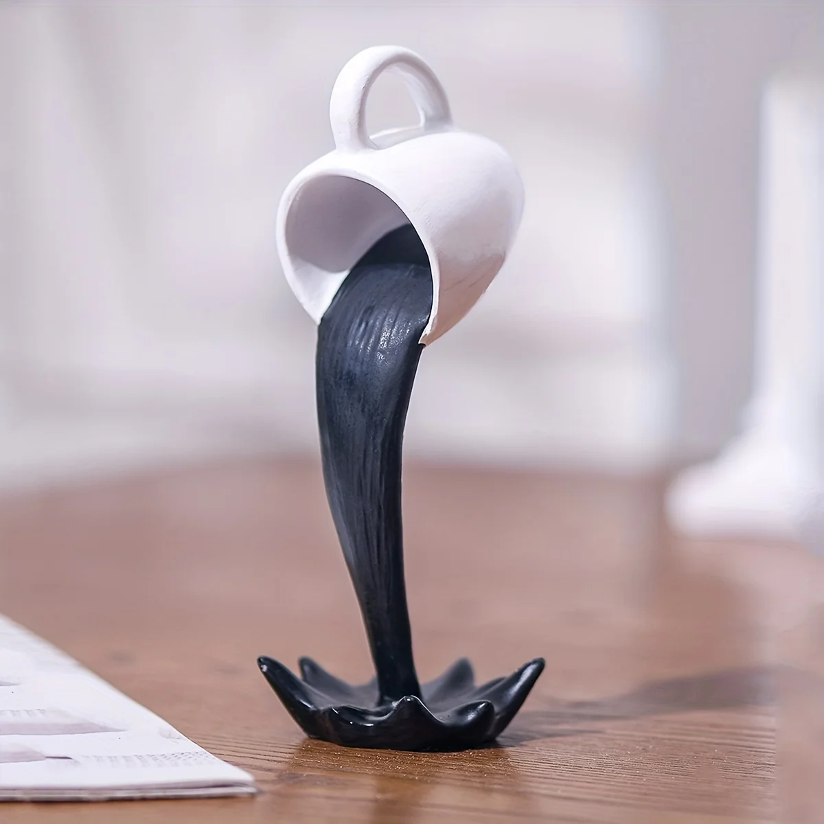 

1 шт., кружка из смолы с левитацией, струящаяся кофейная чашка, домашние украшения из смолы, кружка, украшения для кофе