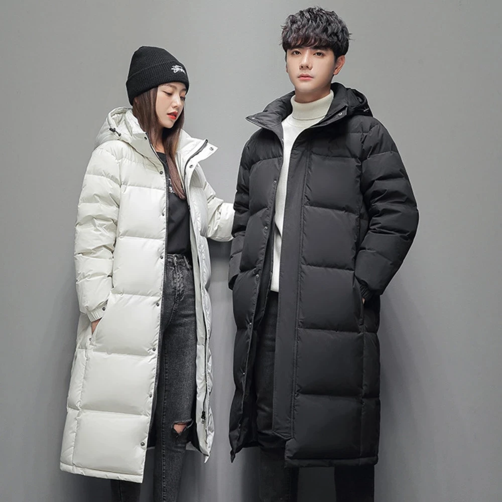 -30 Degrees Winter Hot Thicken Men's Down Jackets 2021 New Warm Parka Men Women Casual White Duck Down Coat Winter Snow Overcoat