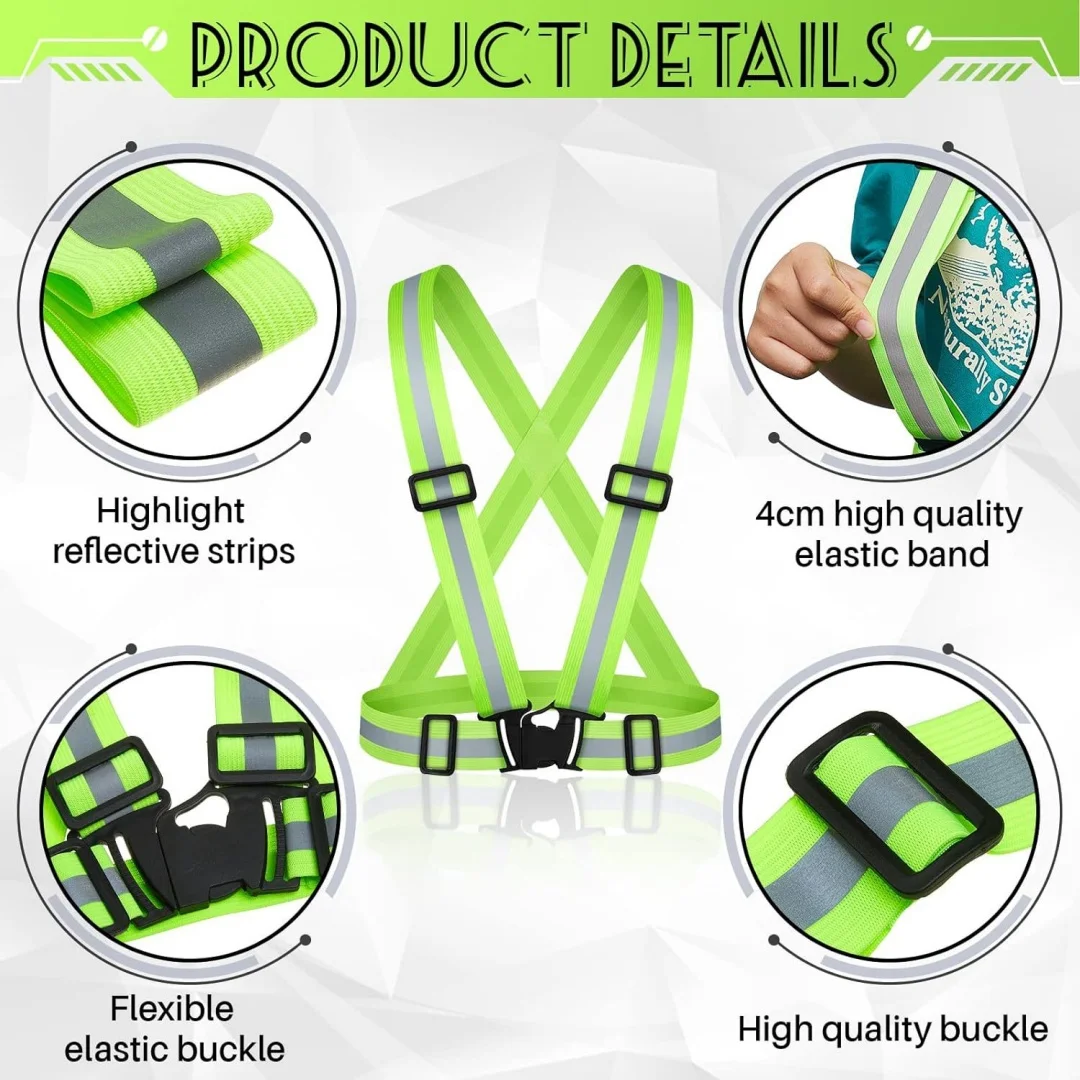 Светоотражающий Регулируемый эластичный ремень для ночного бега