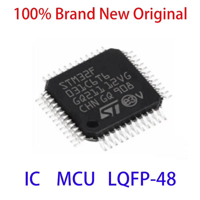 

STM32F031C6T6 STM STM32F STM32F031 STM32F031C6 STM32F031C6T 100% Brand New Original IC MCU LQFP-48