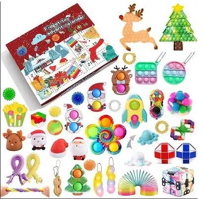 Детские игрушки календарь глухая коробка резиновый утенок Рождественская