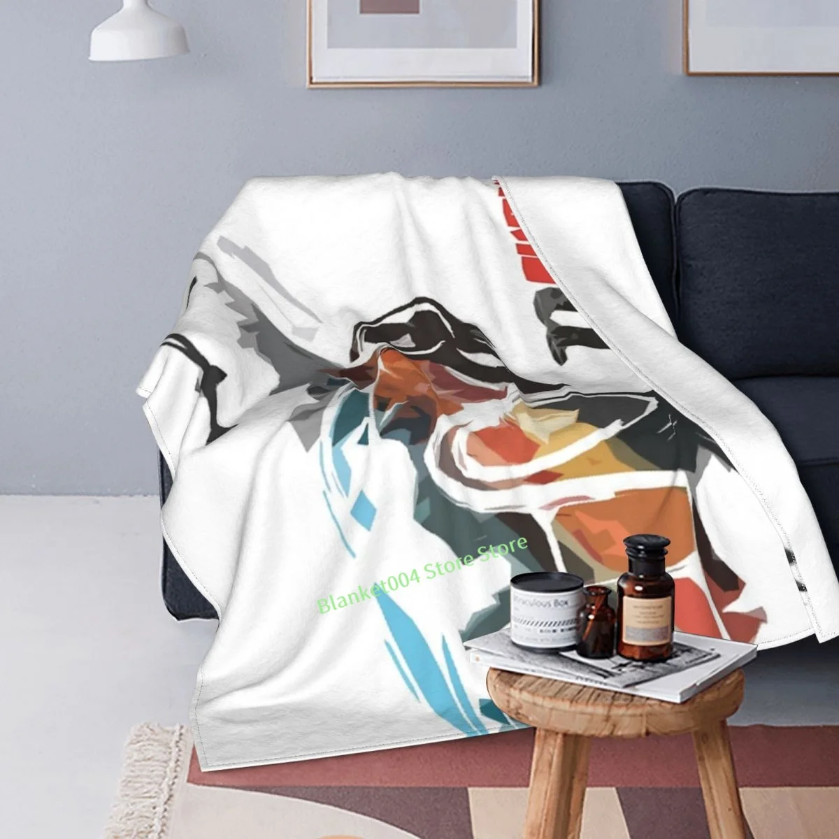 Диванное одеяло с 3D рисунком декоративное Рай для детей и взрослых