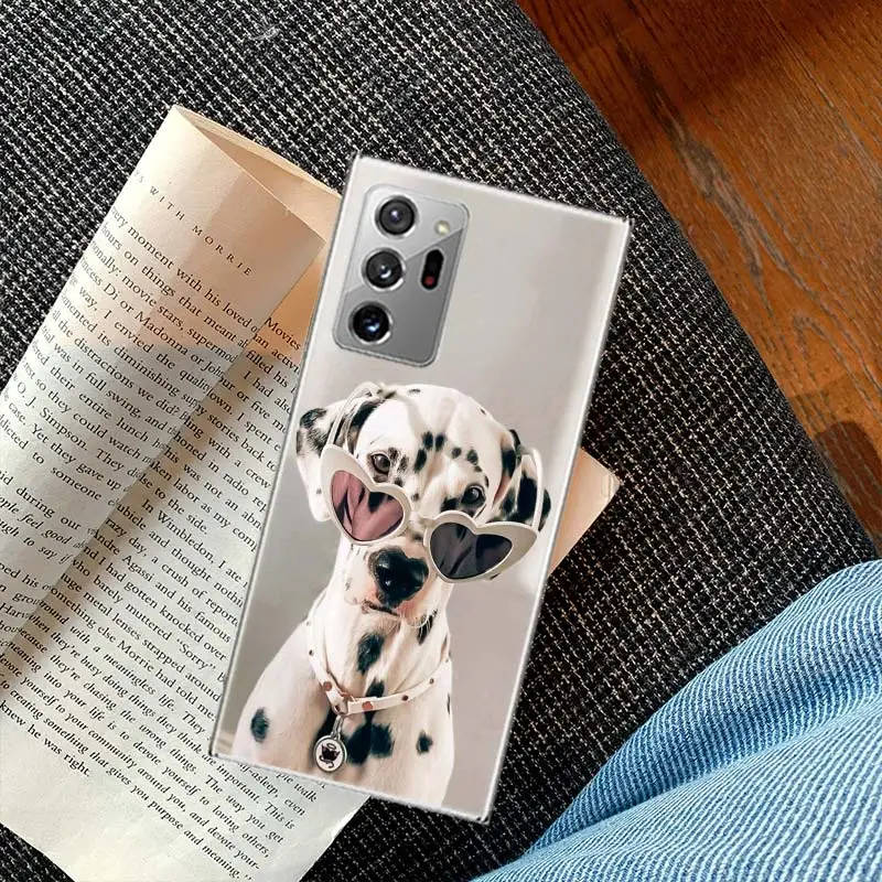 Умный чехол для телефона с пятнистой собакой Galaxy Samsung A03 A03S A13 A23 A33 A53 A73 A54 A34 A24 A14 5G A04