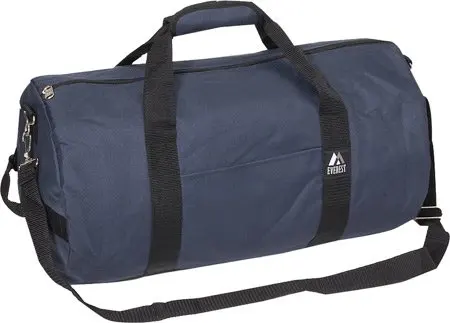 Unisex 20-Inch Round Duffel Bag Black