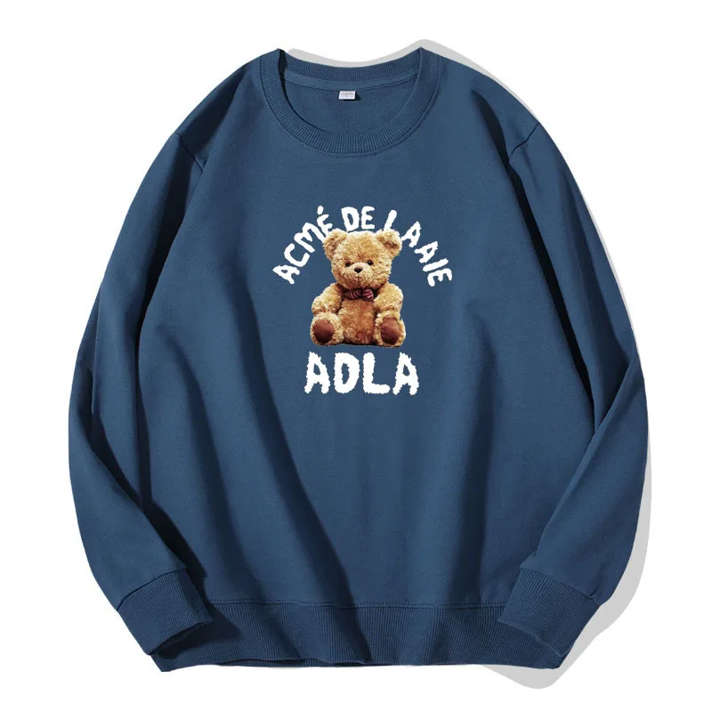 

Spring New Women Hoodies Steet Fashion Little Bear Toy Sweatshirt Girl Pure Cotton Pullover Long Sleeve Tops Women Clothing