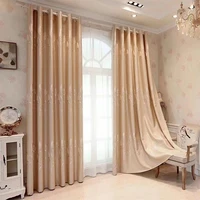 2022 new european style blackout curtains simple embroidered thickened shading for living room bedroom curtain customization