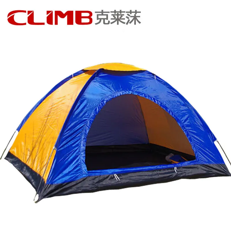 Outdoor Four Person Single Layer Tent Multi Person Camping Beach Advertising Tent  KLM-004-1