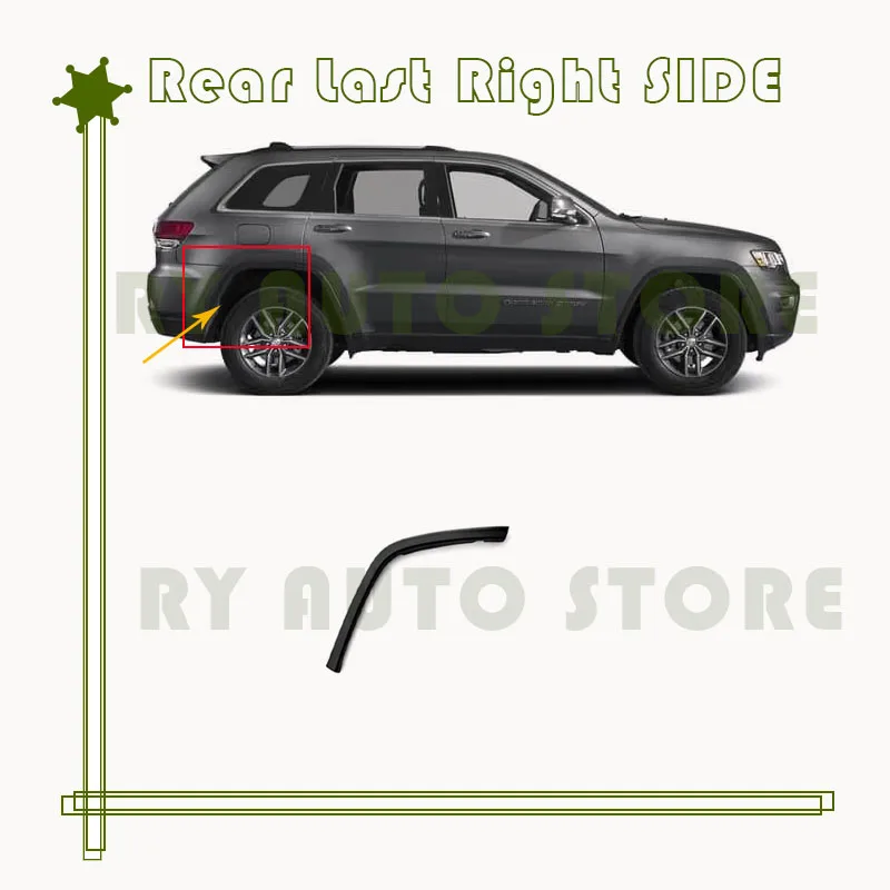 

Накладки на колесные арки для Jeep Grand Cherokee WK2 2011-2022, передние и задние, левые и правые, автомобильные аксессуары