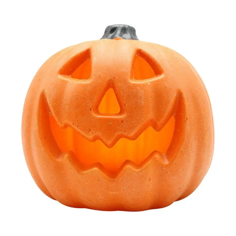 

Halloween Pumpkin Lights Pumpkin Shape Grimace LED Lights Battery Operated Halloween Night Light Spooky Festival Decoration