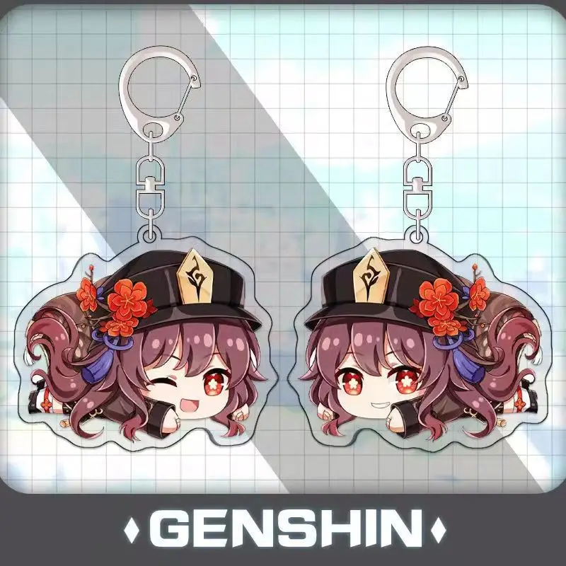Новинка, брелок Genshin Impact для косплея Ху Тао, акриловые подвесные аксессуары, аксессуары для фотографий, Xiao Pymon kawaii, подарки, Декор, Аниме подарок