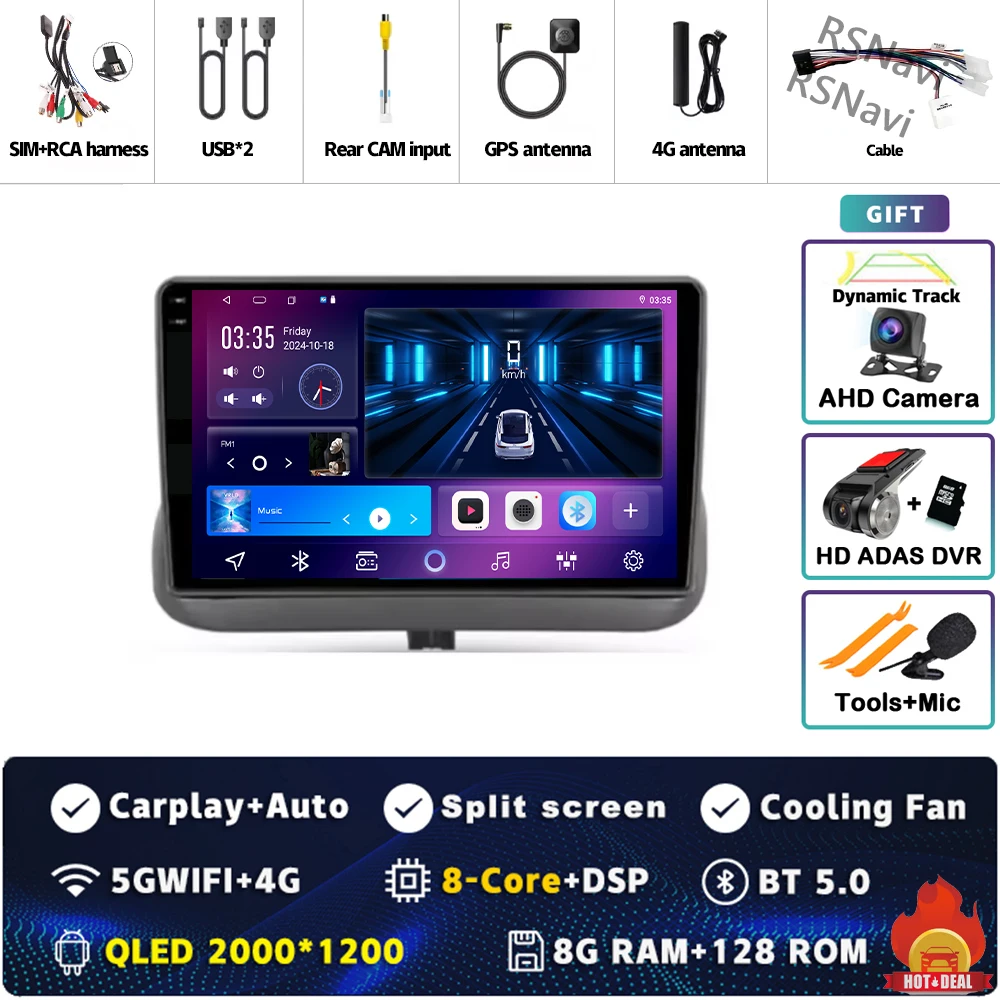 

Android 15 для Toyota Corolla E110 VIII 1995-2002 Carplay Автомагнитола 4G + WIFI GPS-навигация Мультимедийный видеоплеер без 2din DVD