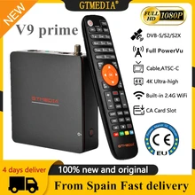 Hot sale Gtmedia V9 Prime Satellite Decoder New update Gtmedia V9 Super DVB-S2X Built in Wifi Same as Gtmedia V8X V7 S2X No app