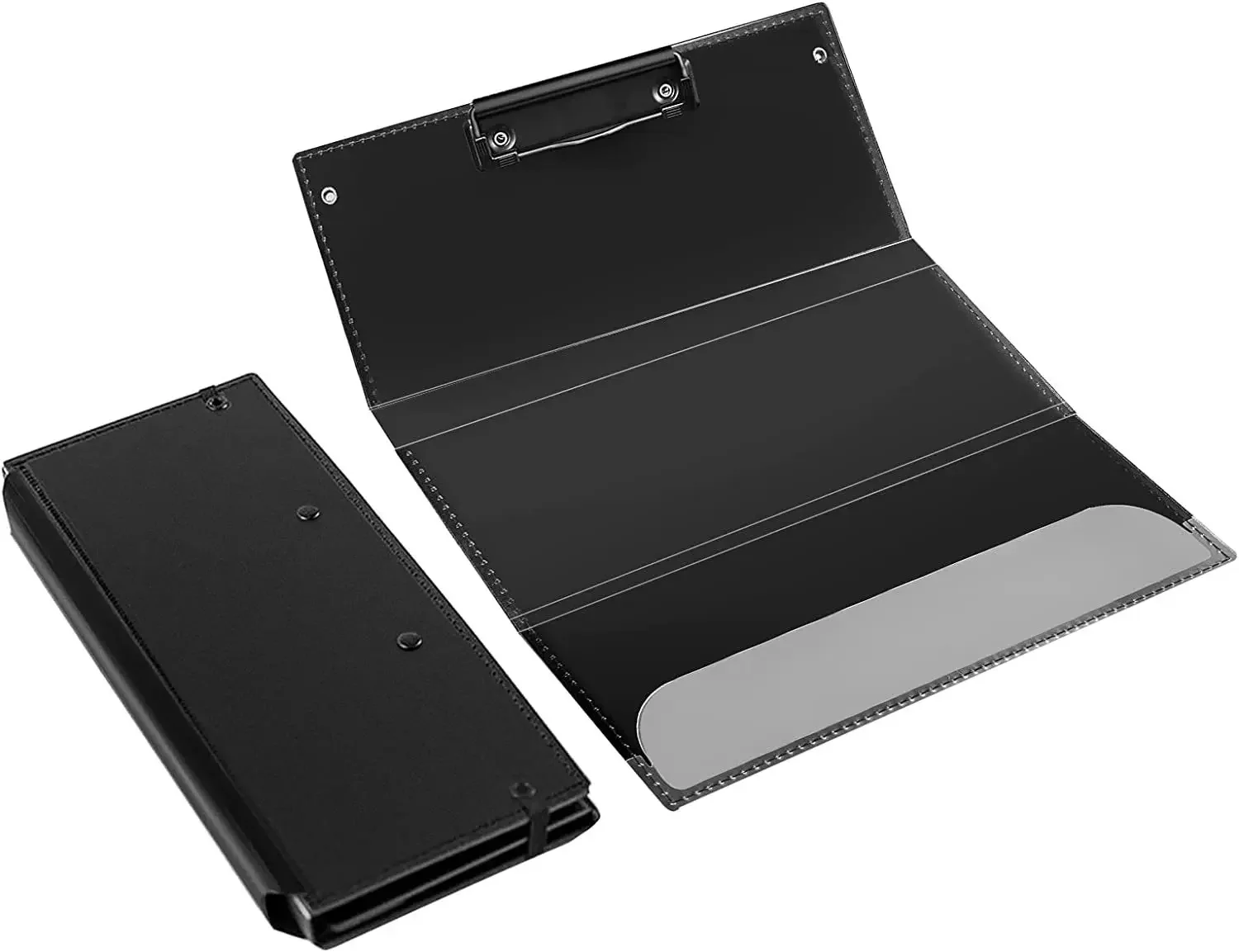 

Складная пластиковая папка с зажимом