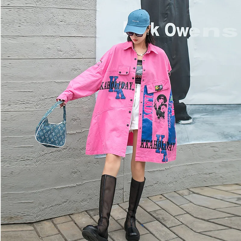 

Fashion Women Casual Long Sleeve Tops Soft Jean Denim