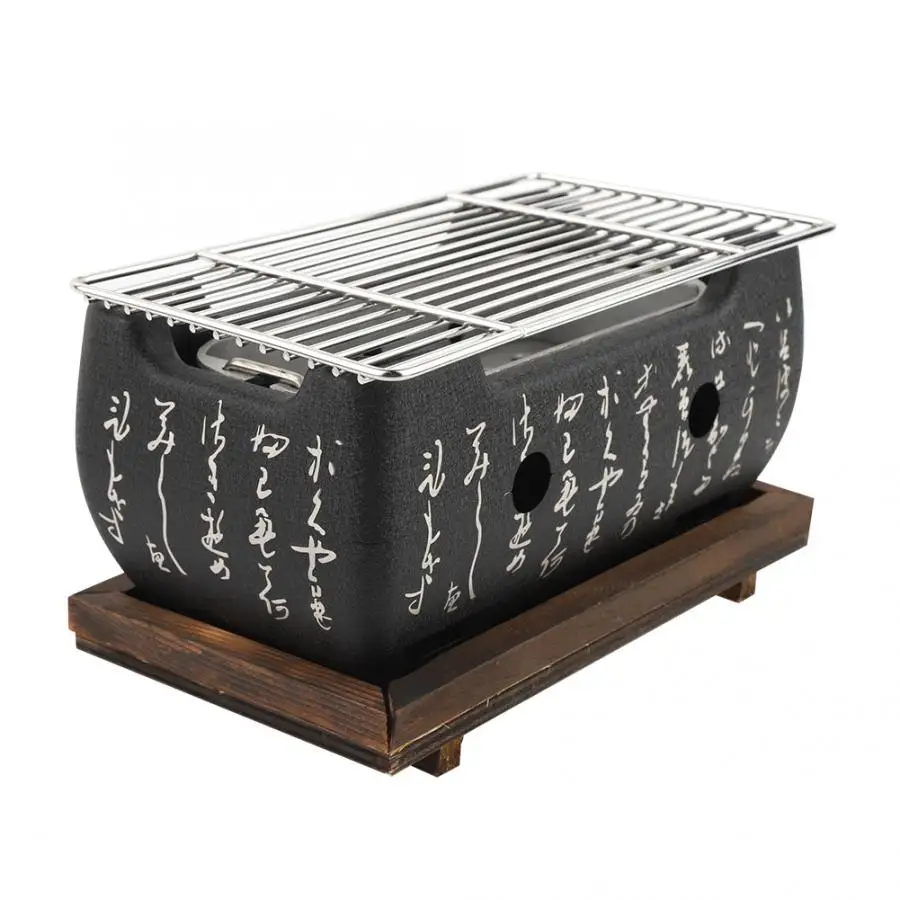 

Rectangular Furnace Barbecue Grill Food Japanese Cuisine Charcoal Stove Oven Alcohol Grill Household BBQ Tools