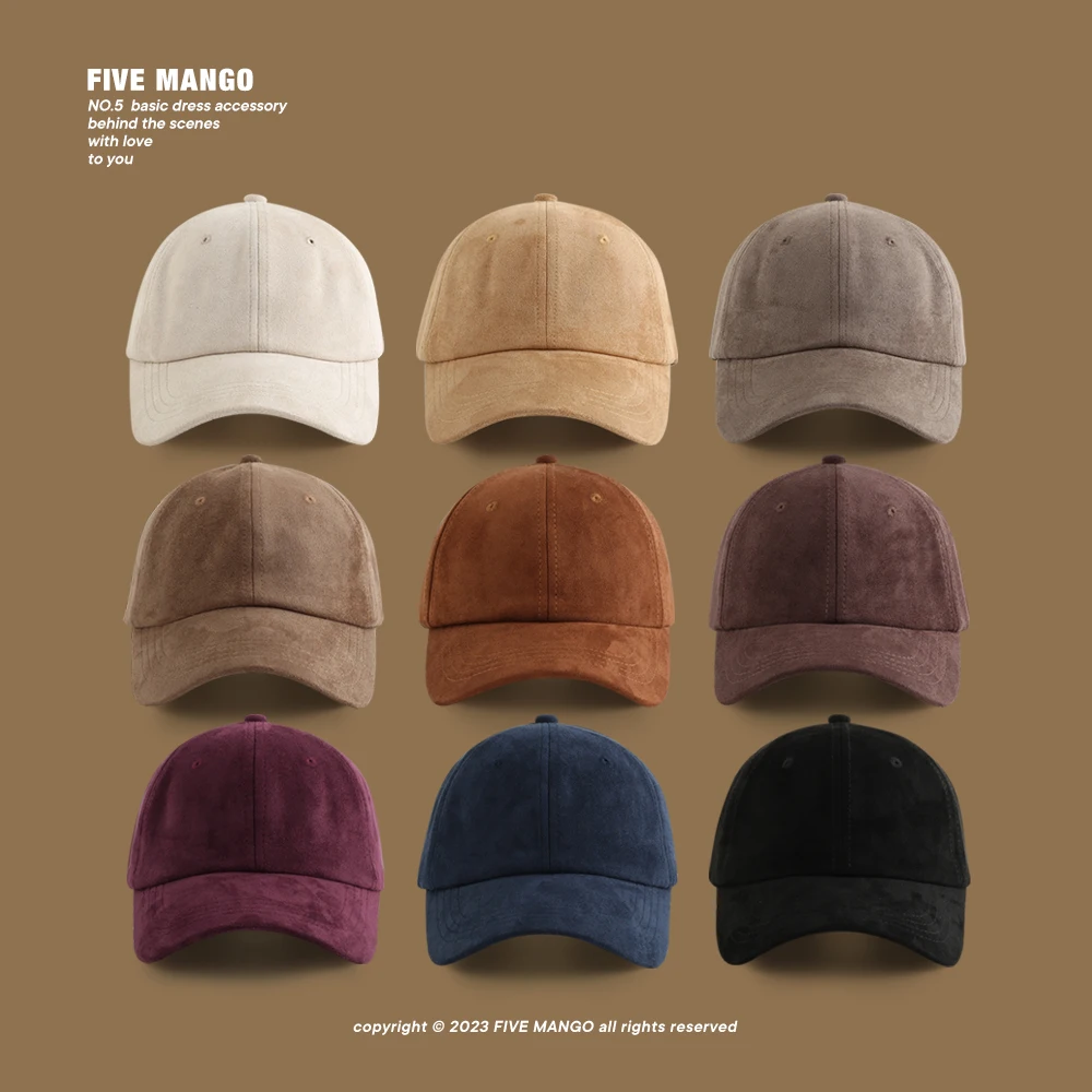 Мужская и женская замшевая шляпа с мягким верхом в стиле ретро