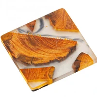 wooden tea coaster japanese style resin insulation simple cup holder creative gasket tea ceremony spare parts thuja mat