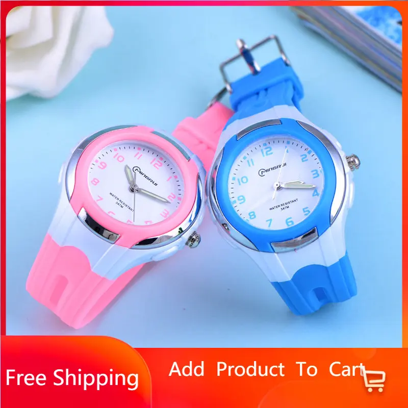 

Children's Environmental Protection Electronic Watch Student Waterproof Quartz Watch Boys and Girls Fashion Jelly Wrist Watch