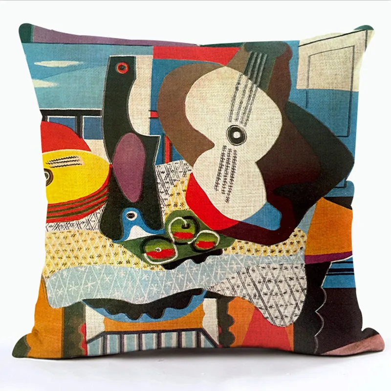 

Льняные декоративные подушки с портретами Пикассо 45x45 см