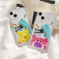 disney cartoon winnie the pooh strawberry bear phone case for iphone 11 12 13 mini pro xs max 8 7 plus x xr cover