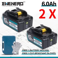 2 PCS18V 6.0Ah Lithium Ion Rechargeable Battery Replacement For Makita Power Tools LXT BL1860 1850 1830 18650 battery pack