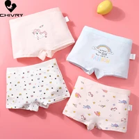 4 piece kids girls underwear cute cartoon childrens shorts panties for baby girls boxer briefs teenager underpants for 2 12t