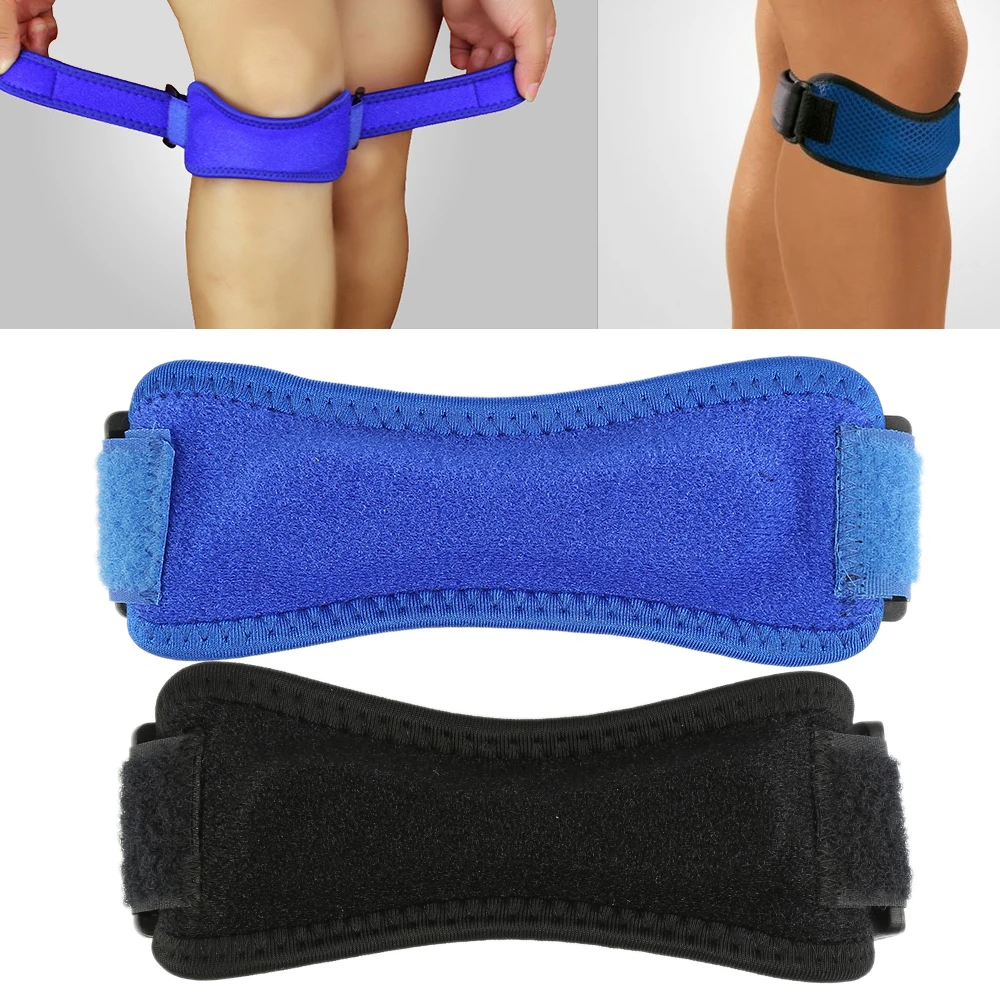

1PCS Adjustable Knee Pad Knee Pain Relief Patella Stabilizer Brace Support For Hiking Soccer Basketball Running Sport