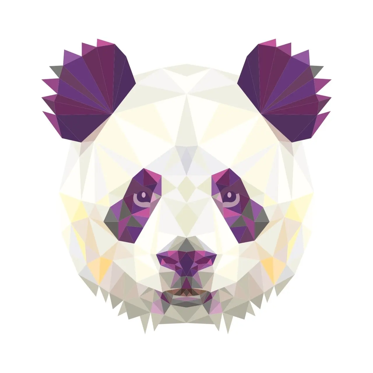 

Polygonal Üçgen Design Panda Sticker Plane Extreme
