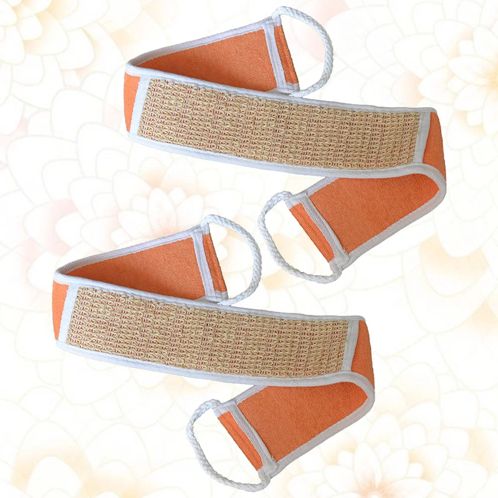 

Scrubbershower Bath Bodyexfoliating Strap Towel Wash Exfoliator Loofah Washer Sided Double Gloves Bands Cotton Spa Washcloth