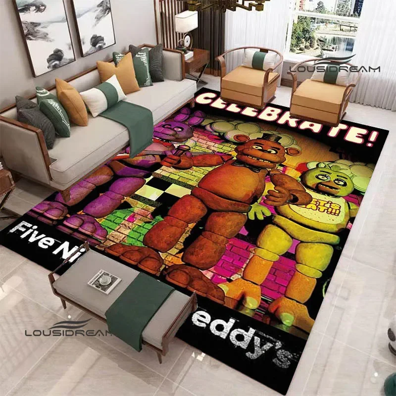 Ковер F-Five Nights at F-Freddy's с принтом ковер для гостиной и спальни нескользящий