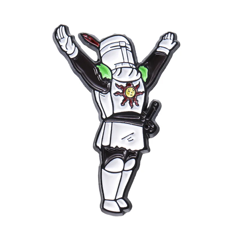 

Металлическая брошь в виде героя мультфильма