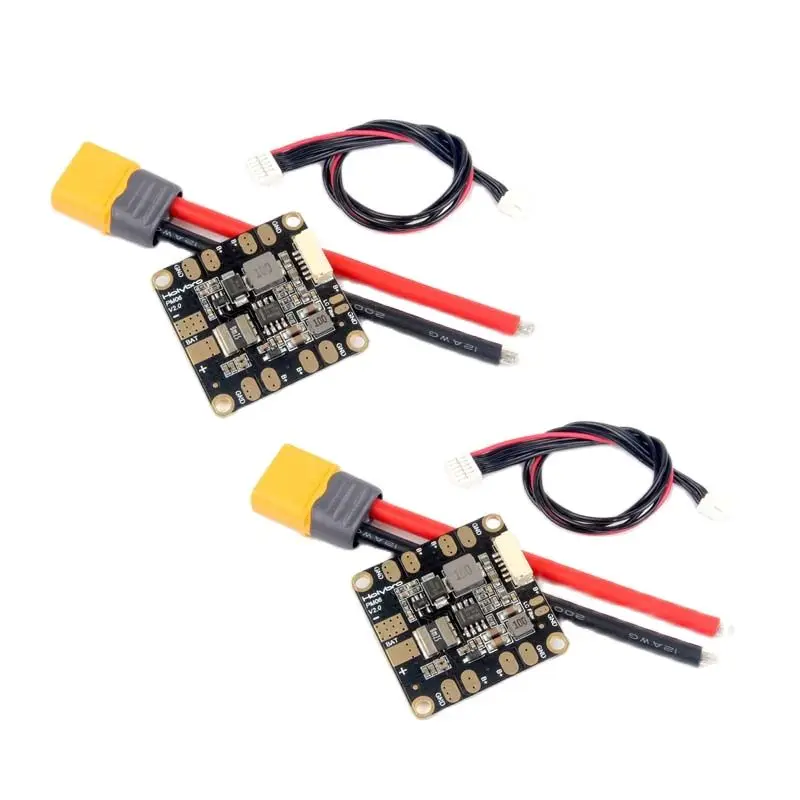 2Sets Holybro 10S Lipo Micro Power Module With UBEC VI Sensor 5V 3A 7-42V Flight Control Spare Part for Racing Quadcopter Drone