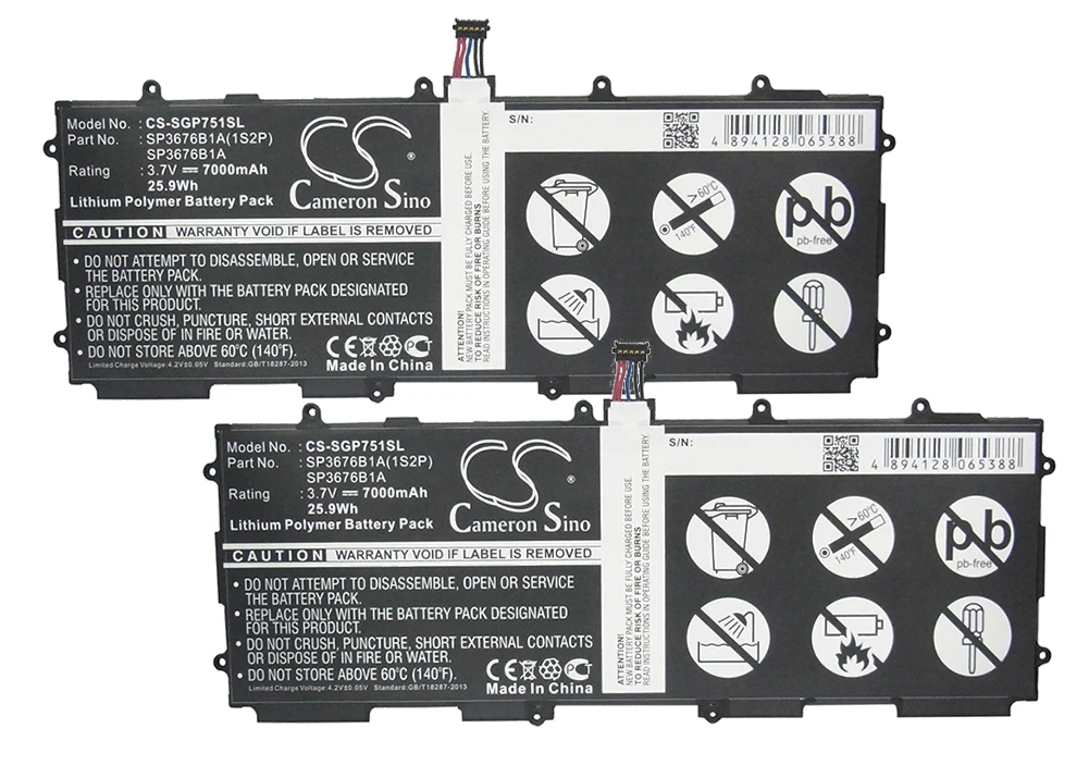 

2pack 7000mA Battery for Samsung GH43-03562B,SP3676B1A,SP3676B1A(1S2P)