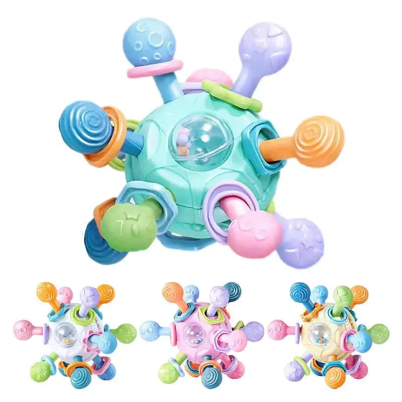 

Baby Manhattans Toy Ball Kids 3 In 1 Sensory Balls Grasping Soft Rattle Sound Sensory Development Toys For 0-3-6-12 Months Gifts