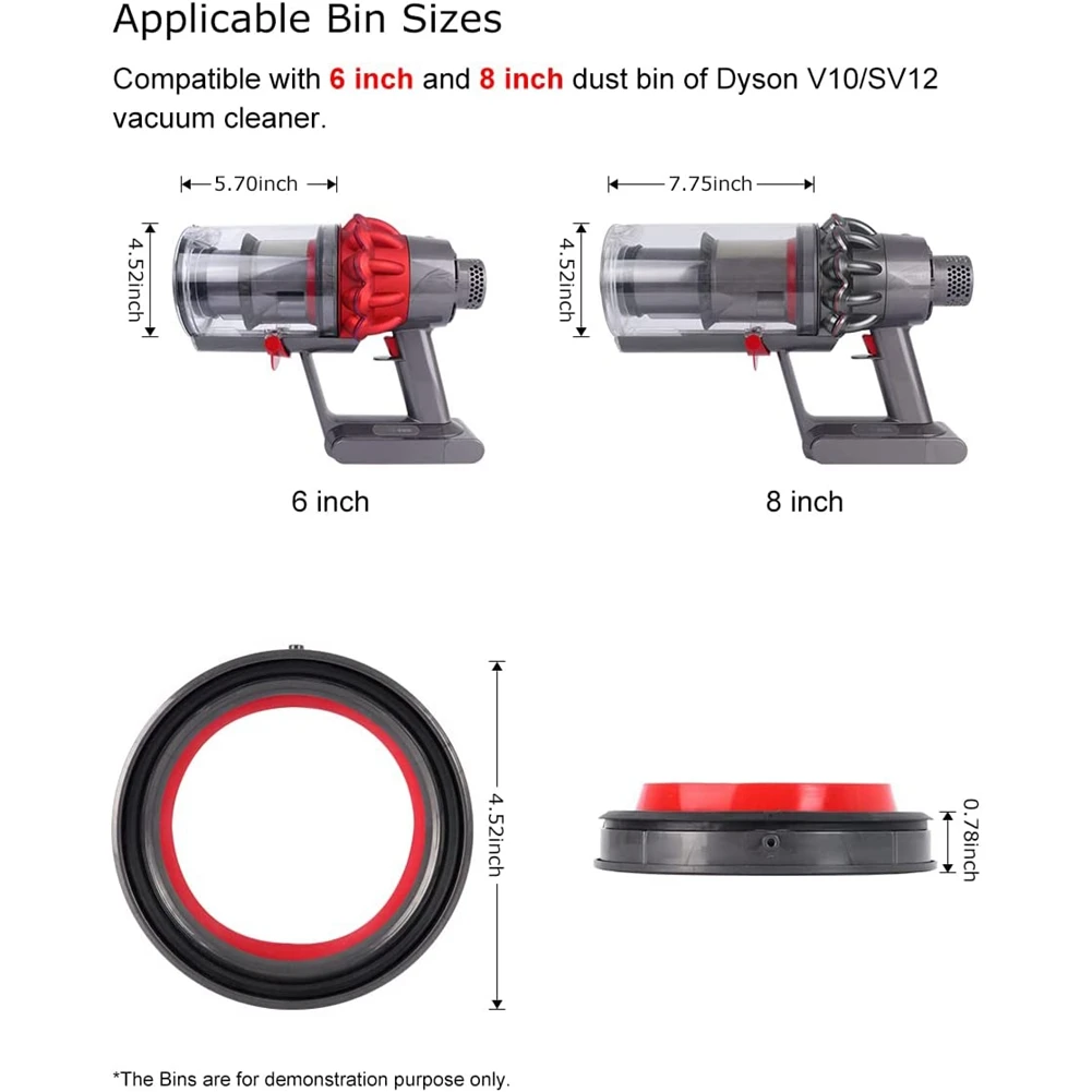 Для пылесоса Dyson V10 SV12-пылесборника с фиксированным уплотнительным кольцом