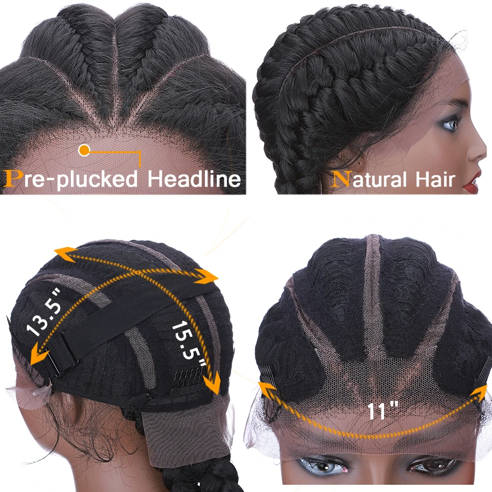 Синтетический 24-дюймовый парик для плетения косичек My-Lady с детскими волосами