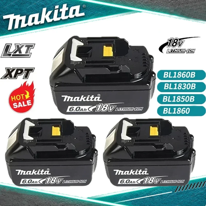 100% оригинальная аккумуляторная батарея Makita 18 В 6 0 Ач для BL1830 BL1830B BL1840 BL1840B BL1850 BL1850B
