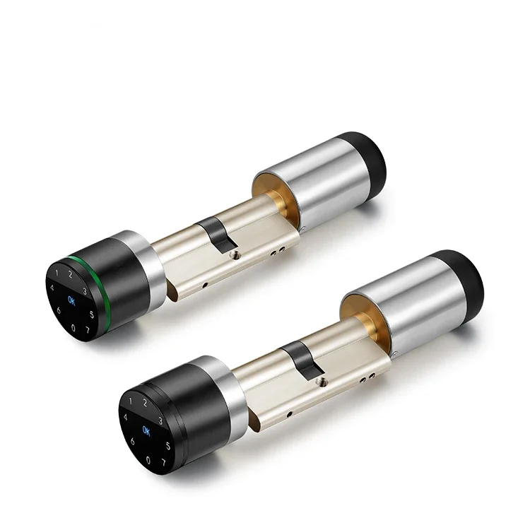Высокое качество Дистанционный Замок Европейский профиль пароль умный цилиндр