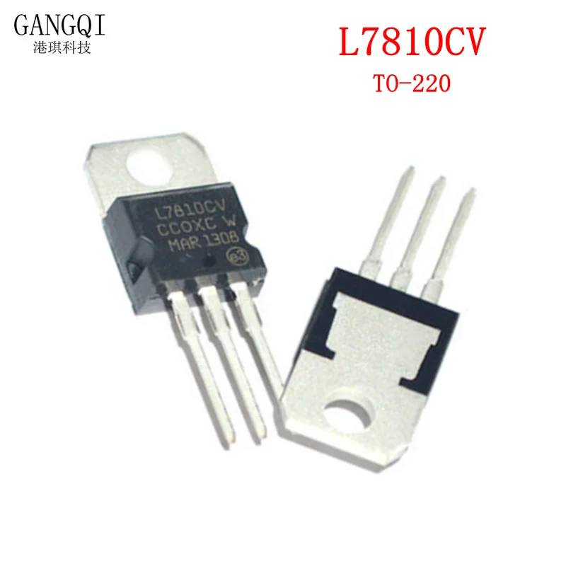 10 шт. регуляторы напряжения L7810CV L7810 KA7810 MC7810 TO-220 |