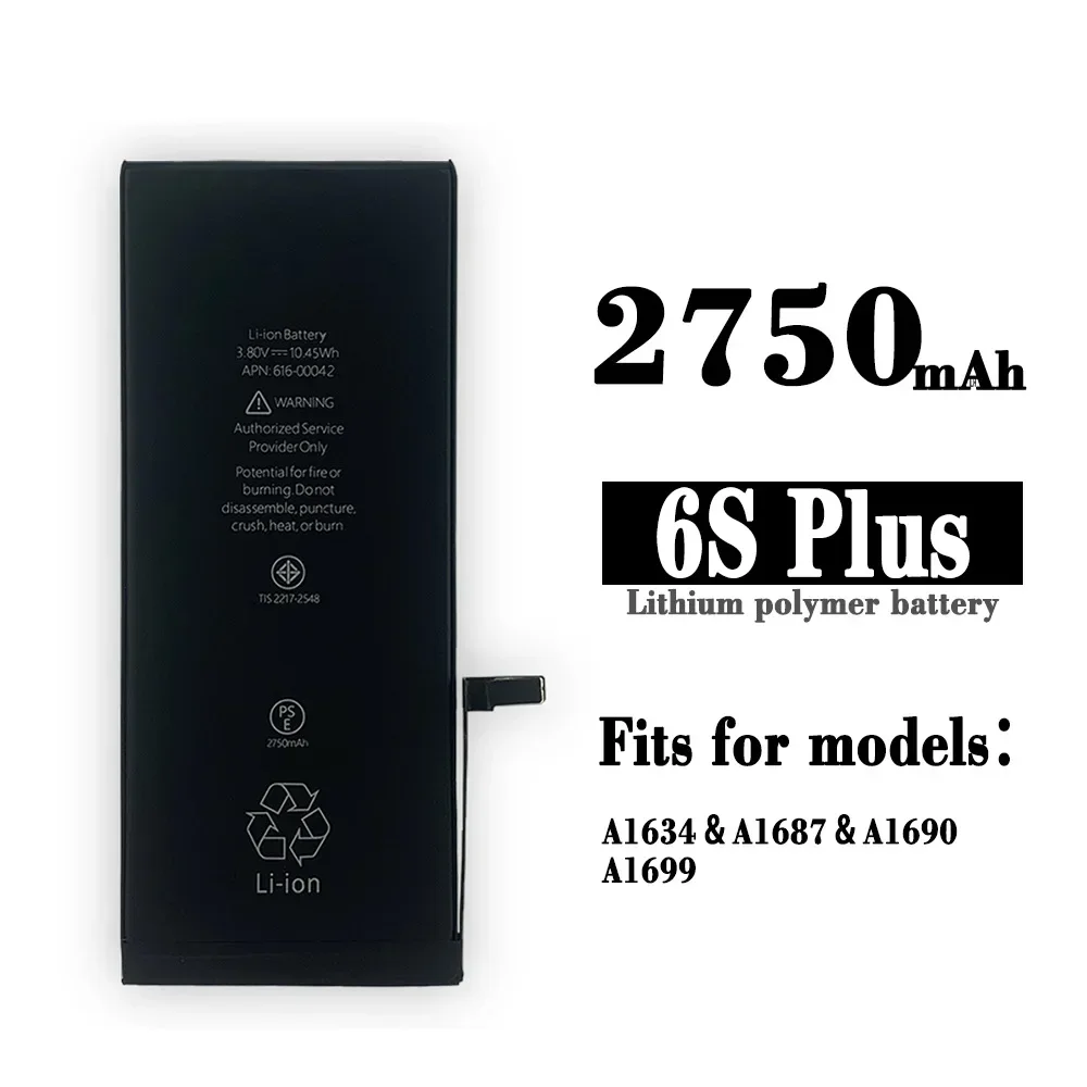 Сменный аккумулятор 2750 мАч для Apple Iphone 6S Plus 6sp A1634 новые встроенные литиевые