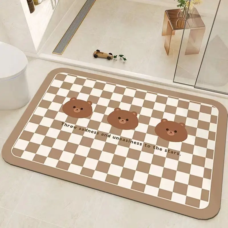 

Diatom mud bathroom absorbent dirty non-slip toilet door floor mat carpet
