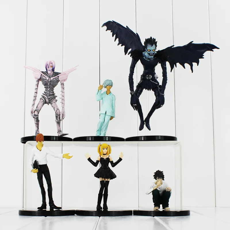 

Экшн-фигурки из ПВХ, 6 шт./лот, Note Death L Killer Ryuuku Rem Misa Amane