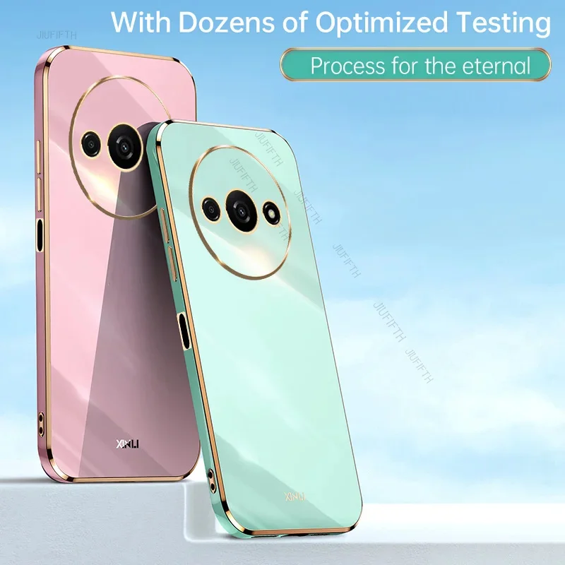 Чехол с 6D покрытием для Xiaomi Redmi 13 4G чехлы из ТПУ противоударная мягкая задняя