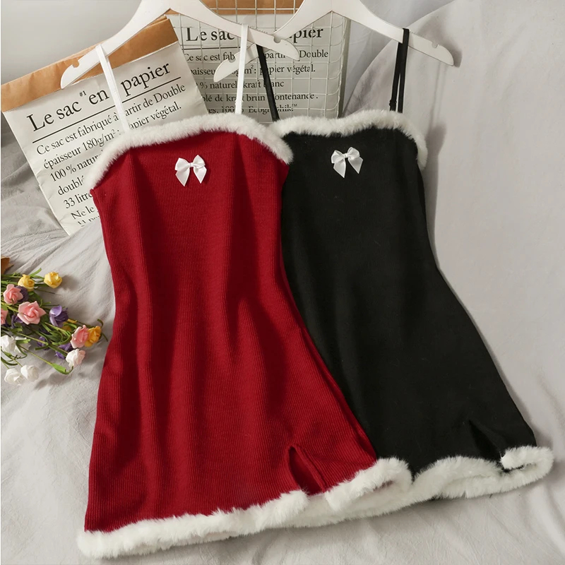 Женское трикотажное платье с завышенной талией без рукавов | Женская одежда