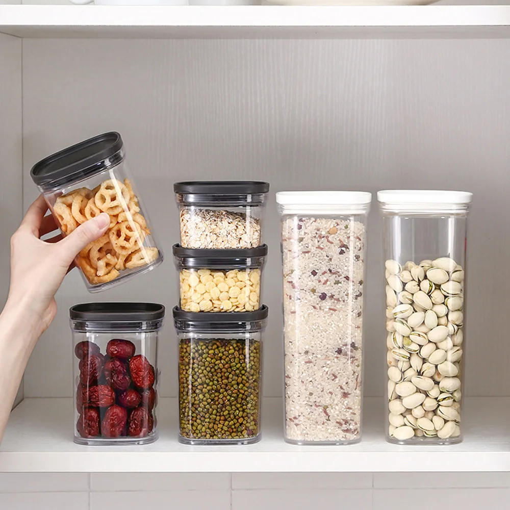 Банки для хранения зерновых продуктов кухонные аксессуары пищевой контейнер